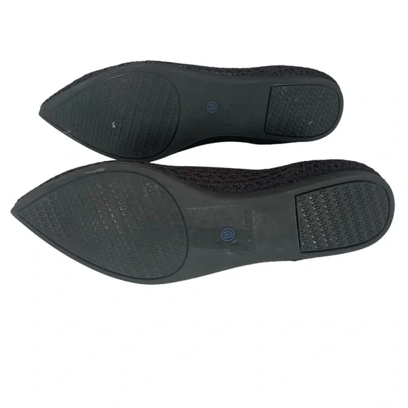 Rothy's Black Flats Elegant Minimalist Design - Picture 5 of 9